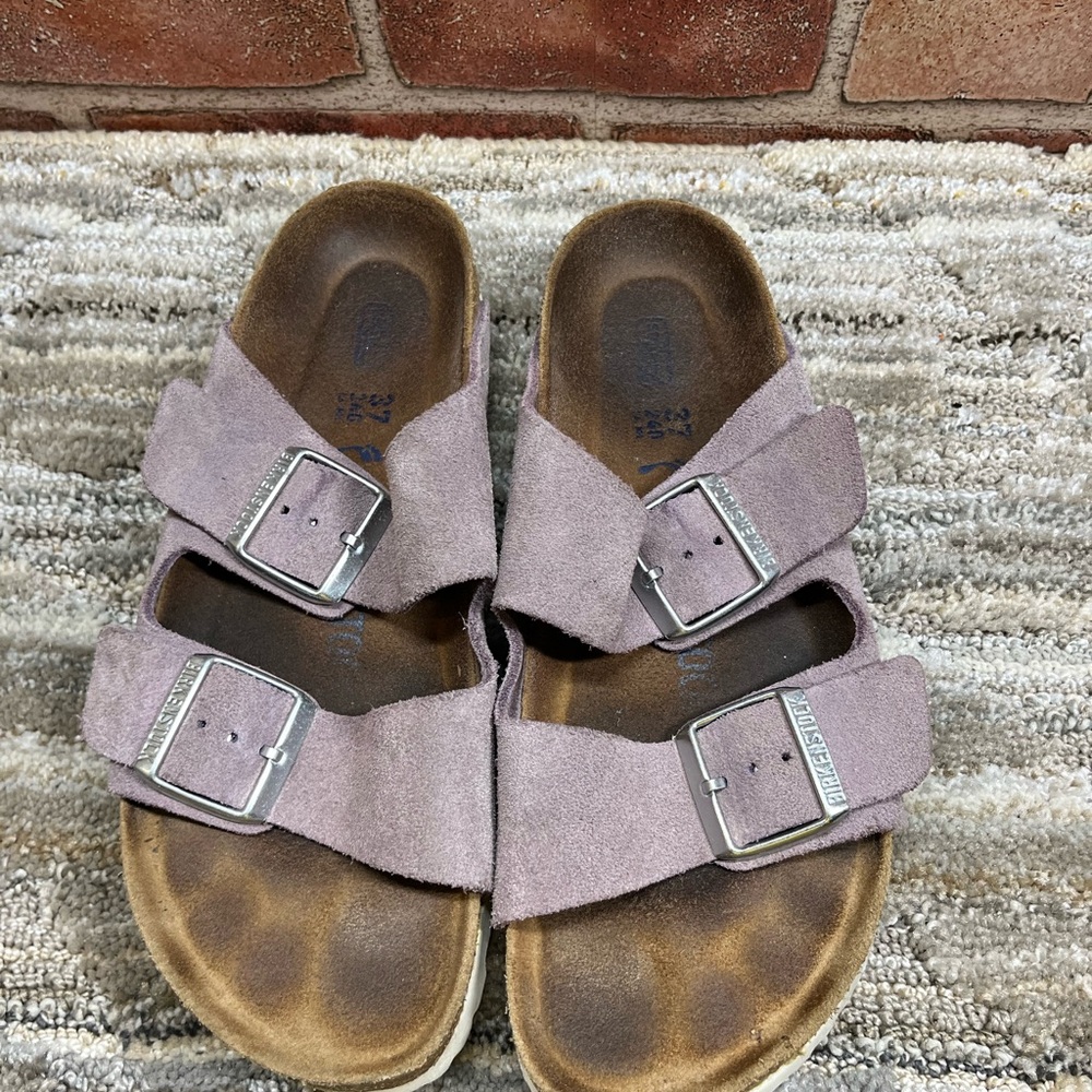 Birkenstock Arizona sandals 37 soft footbed narrow fit women’s Sz 6 - Picture 10 of 11